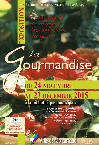 Affiche Exposition La Gourmandise