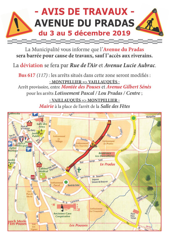 Travaux Avenue du Pradas - 3 au 5 déc - PDF - 770.8 ko